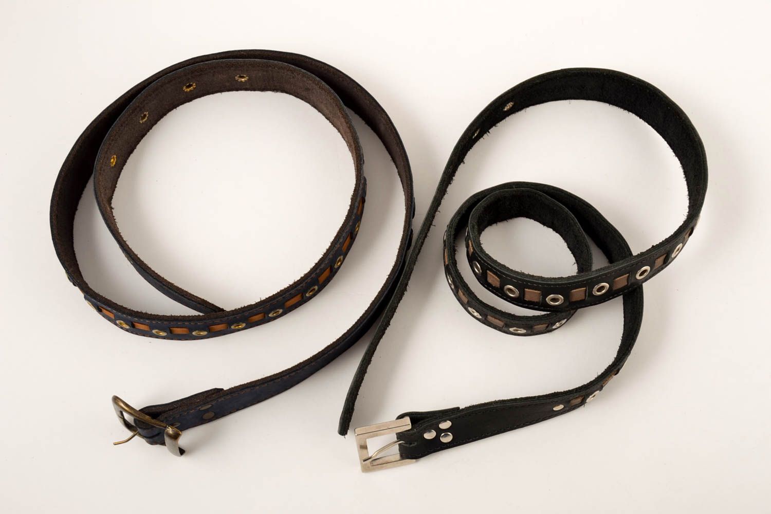 Handmade leather goods designer belts for men 2 leather belts men accessories photo 3