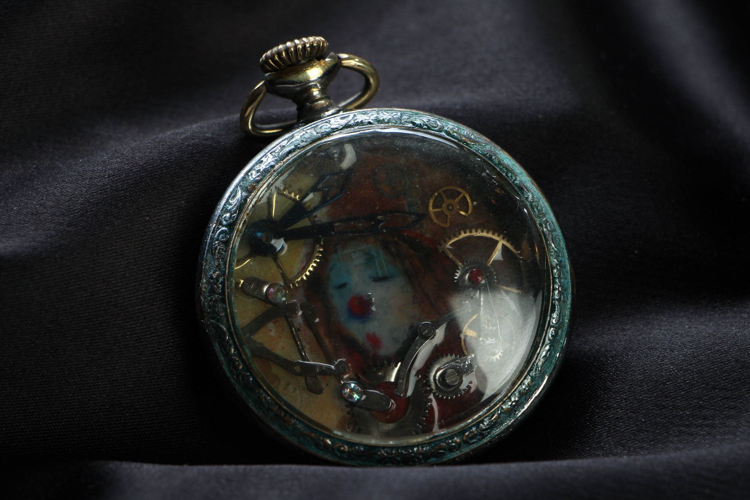 Handmade pendant in steampunk style photo 5