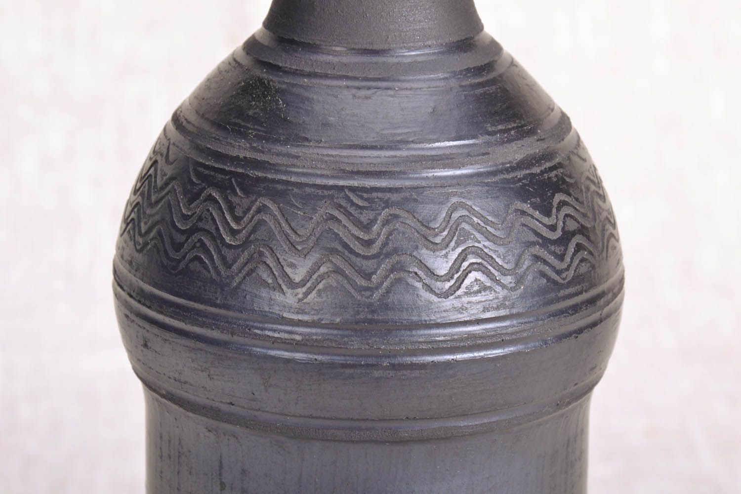 Garrafa de cerâmica para azeite e vinagre feita de barro foto 4