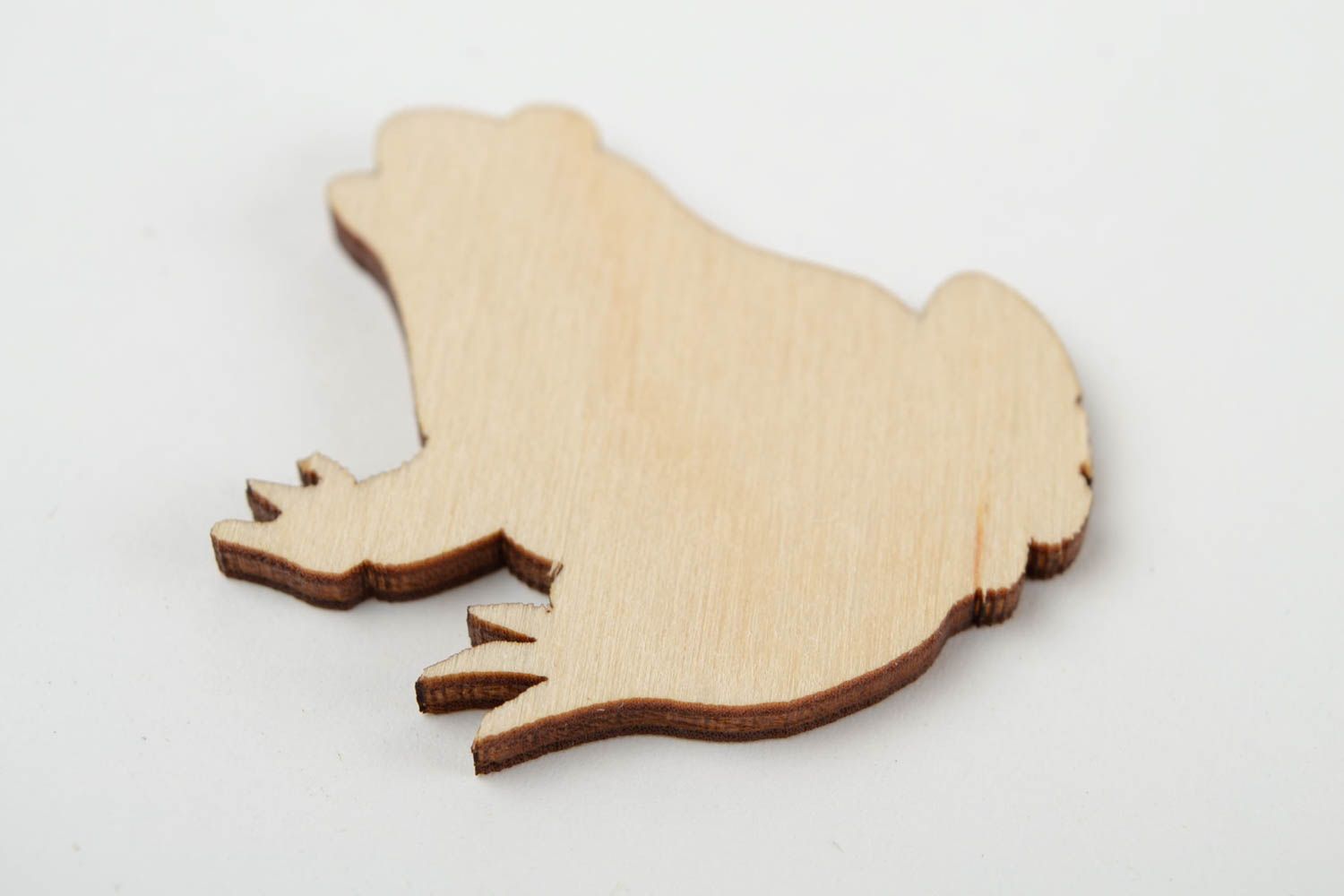 Frosch schön handmade Figur zum Bemalen Holz Rohling Miniatur Figur lustig foto 5