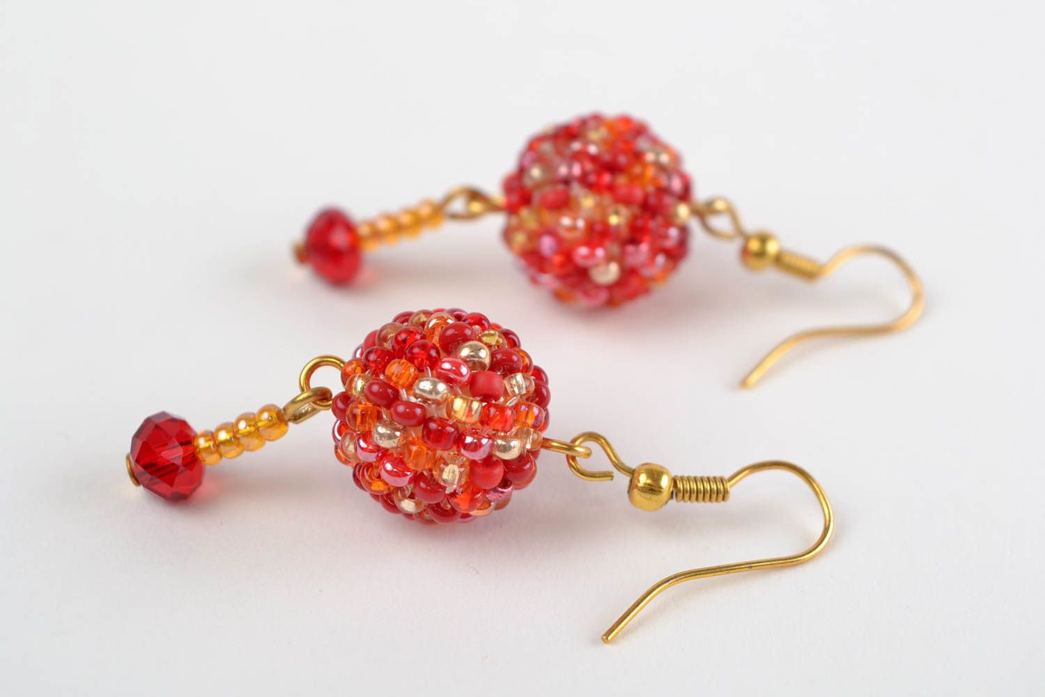 Designer beaded necklace handmade seed beads jewelry stylish earrings for women photo 3