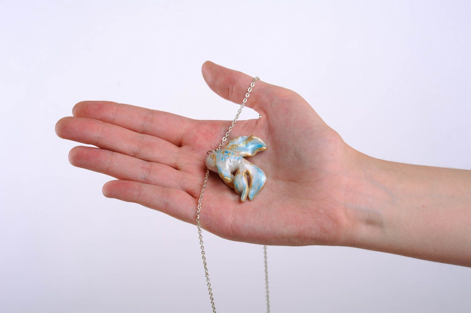 Pendant made of polymer clay photo 5
