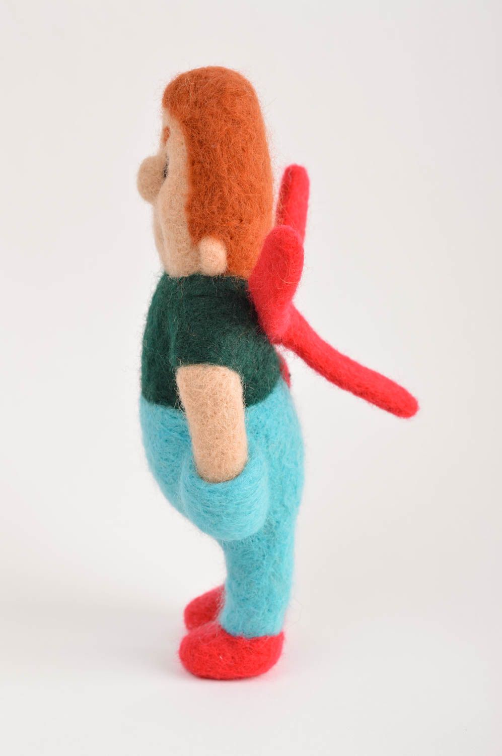 Muñeco de fieltro hecho a mano juguete original peluche para niños foto 3