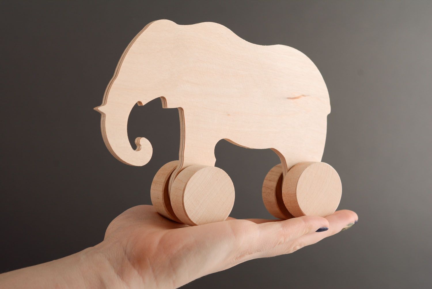 Blank for painting Elephant on Wheels photo 3