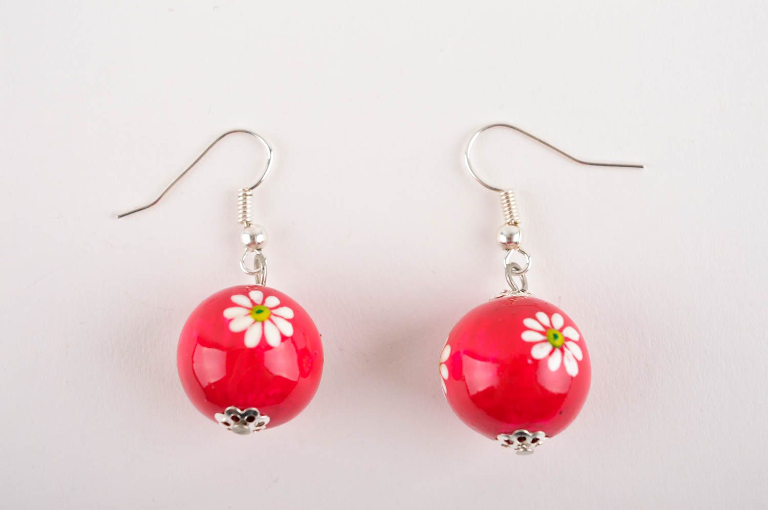 Handmade jewelry dangling earrings ball earrings fashion accessories gift ideas photo 3