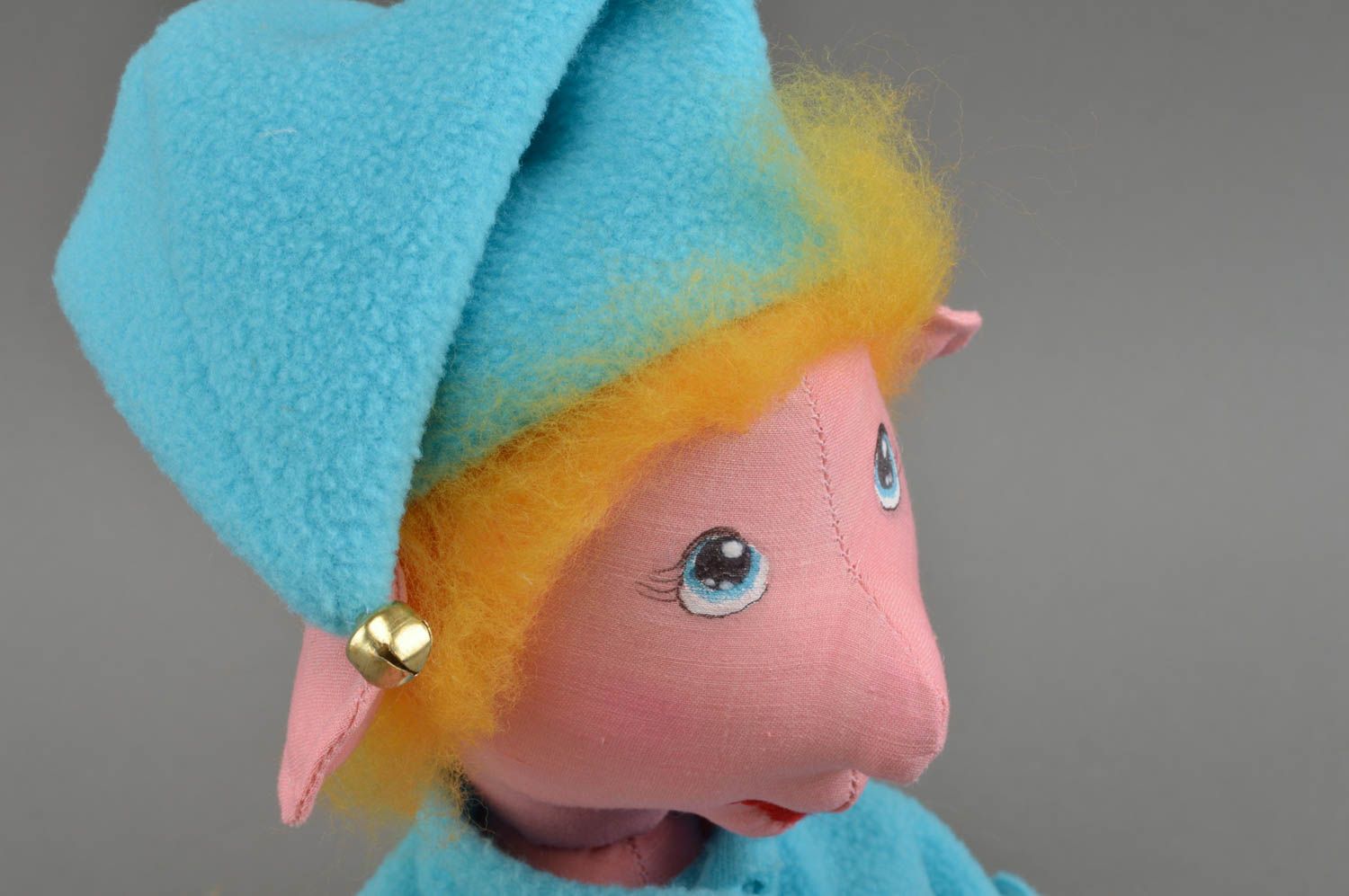 Juguete artesanal de tela de percal peluche para niños regalo original gnomo foto 3