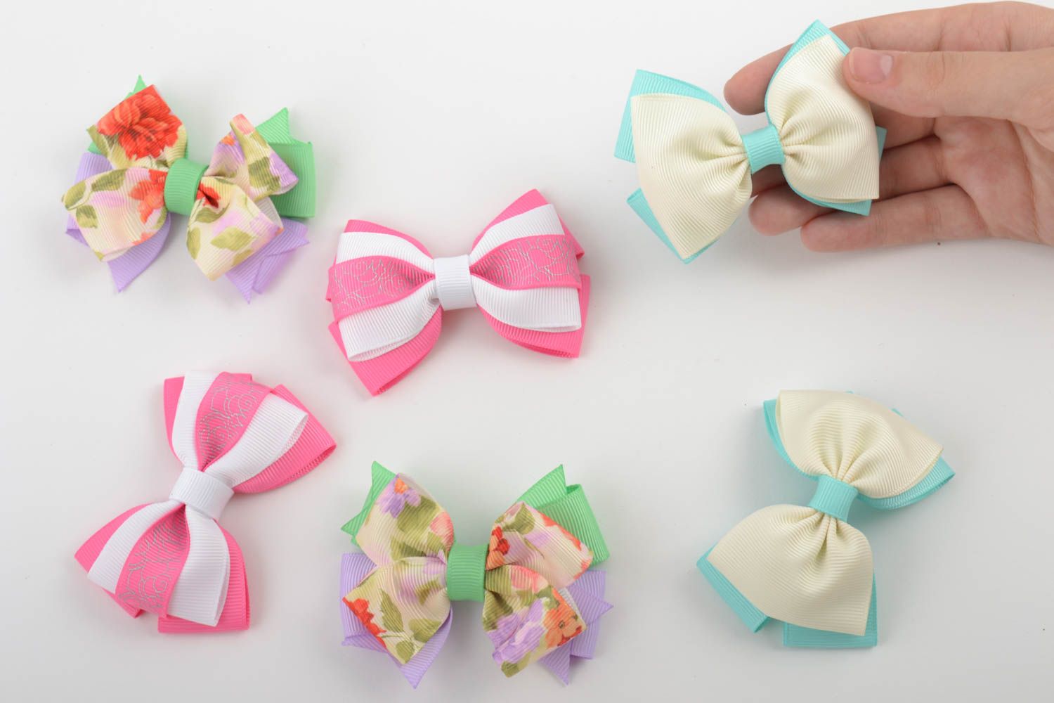 Materials for creative work handmade blank for barrette bow for hair clip photo 5