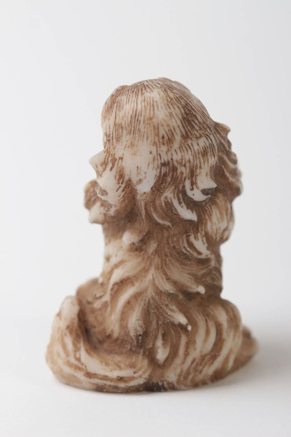Figurine décorative fait main Petite statue Déco maison miniature Chiot photo 4