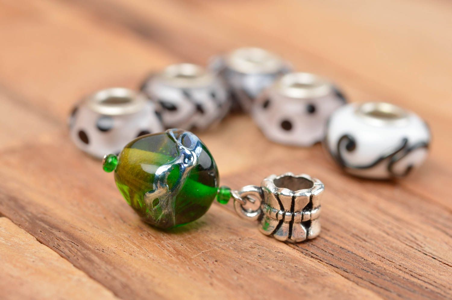 Handmade designer glass pendant unusual stylish pendant elegant jewelry photo 1