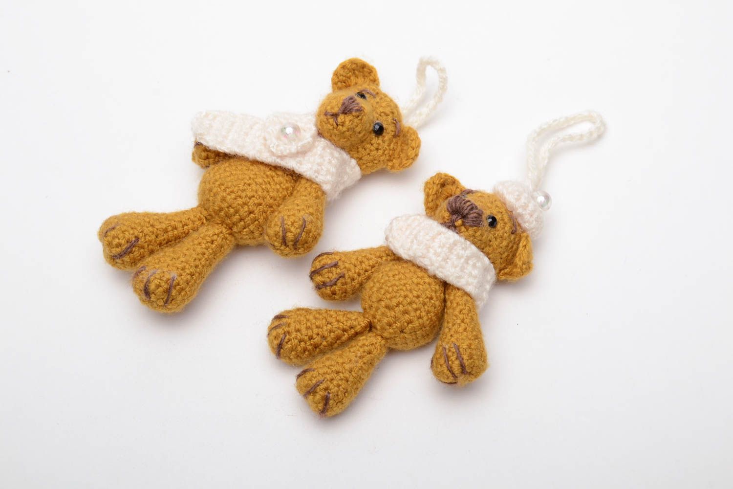 Crochet thread interior pendants Bear Cubs photo 2
