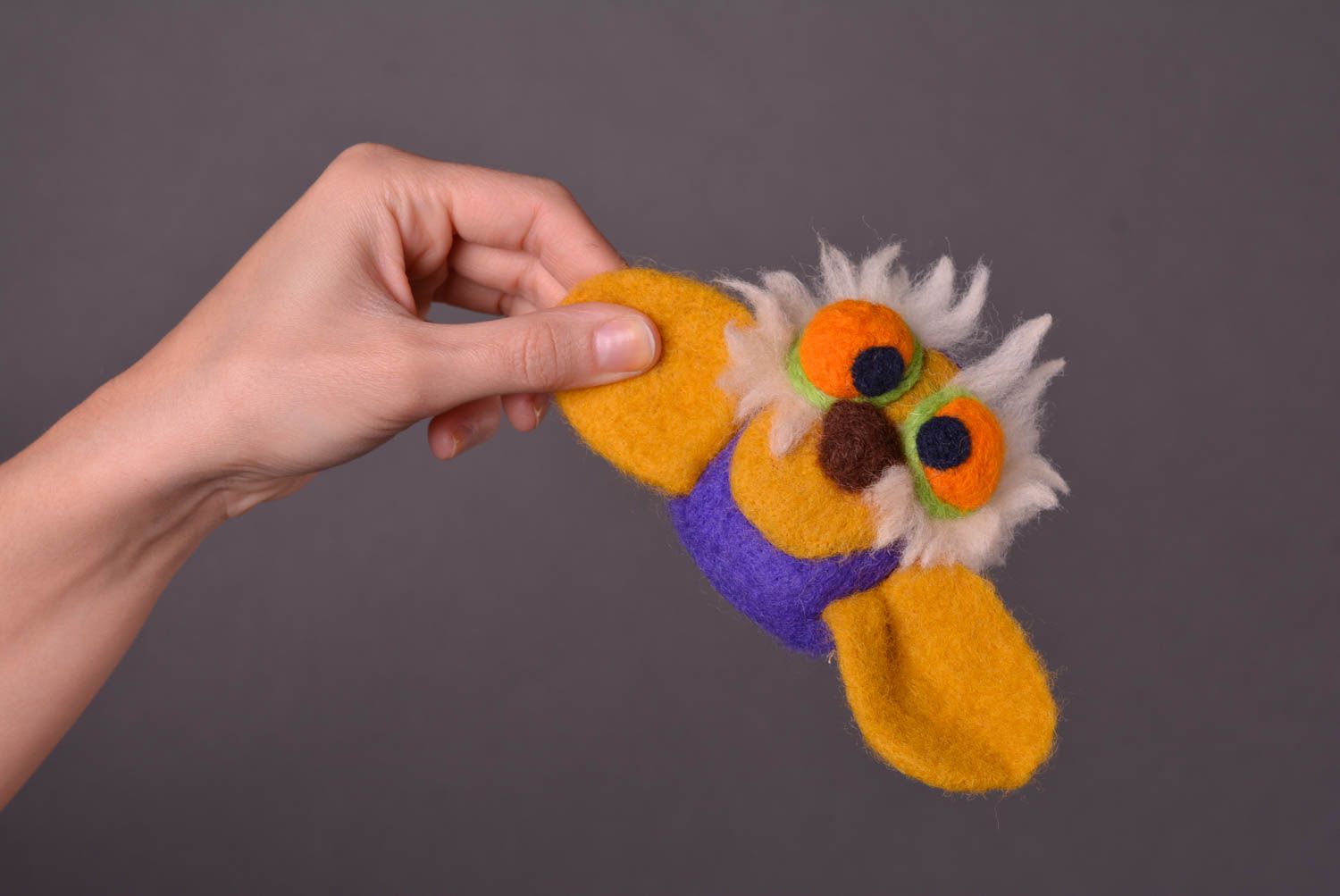 Handmade soft toys exclusive woolen toys baby toys felted toys for children photo 2