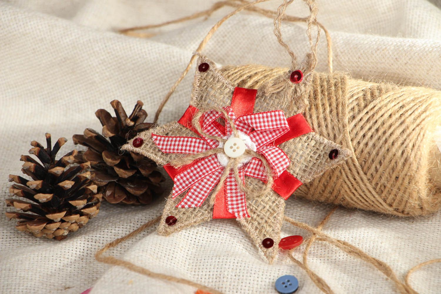 Christmas decoration in the shape of a star photo 5