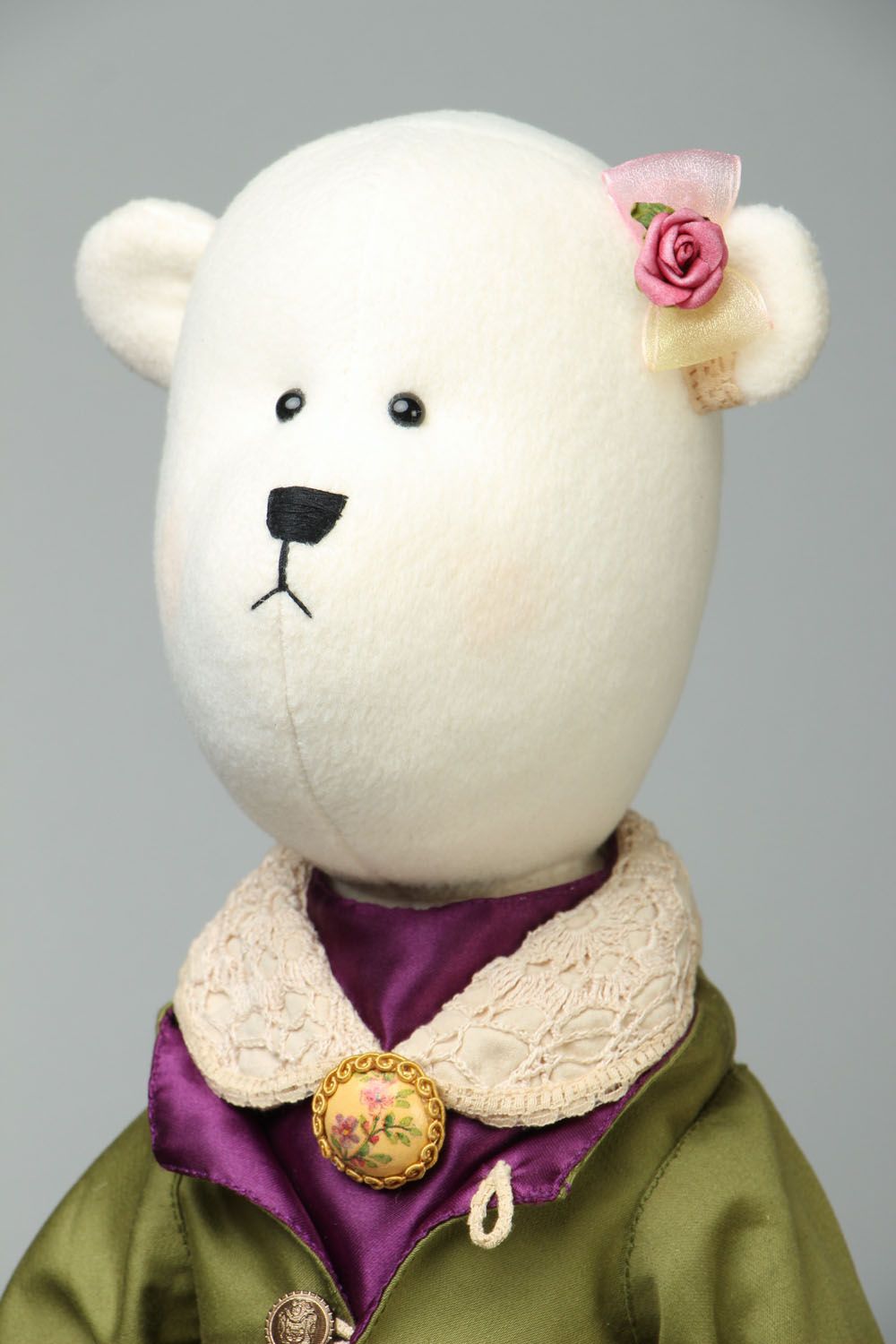 Handgemachtes Kuscheltier Bär foto 2