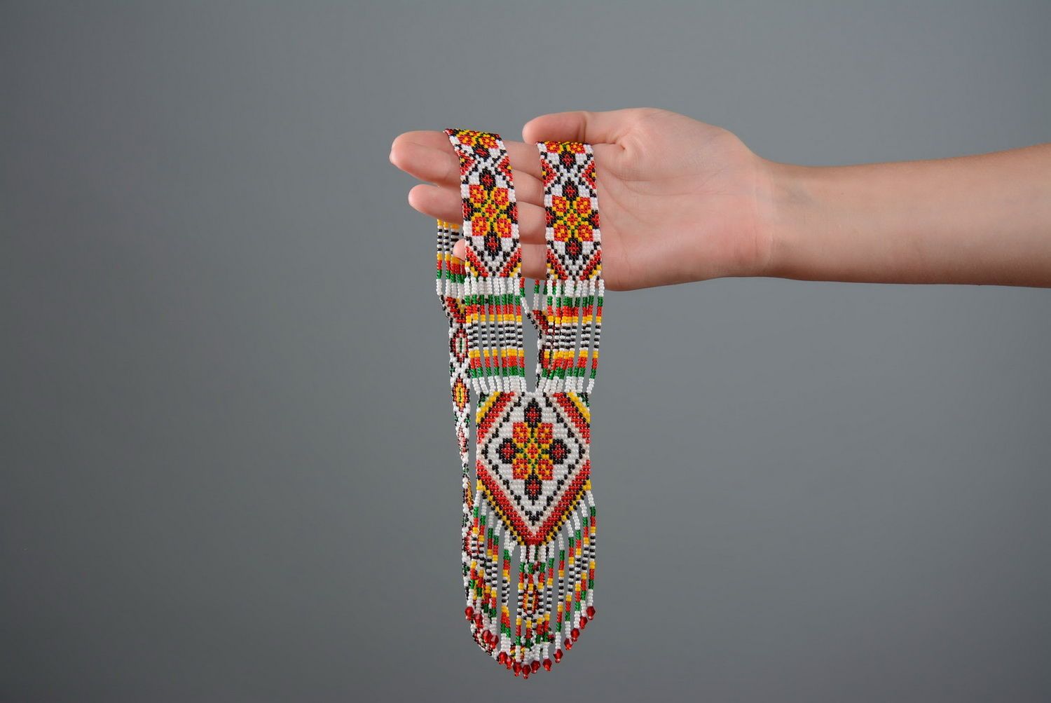 Gerdan made of beads Folk motif photo 5