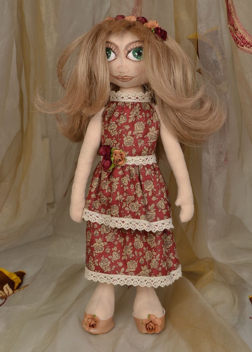Интерьерная текстильная кукла Лейла фото 1