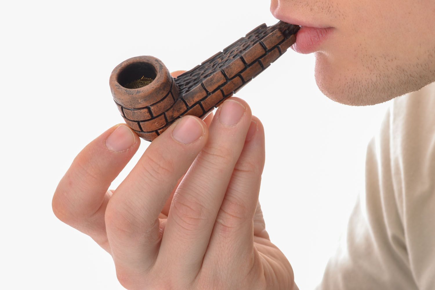 Smoking pipe in ethnic style photo 5