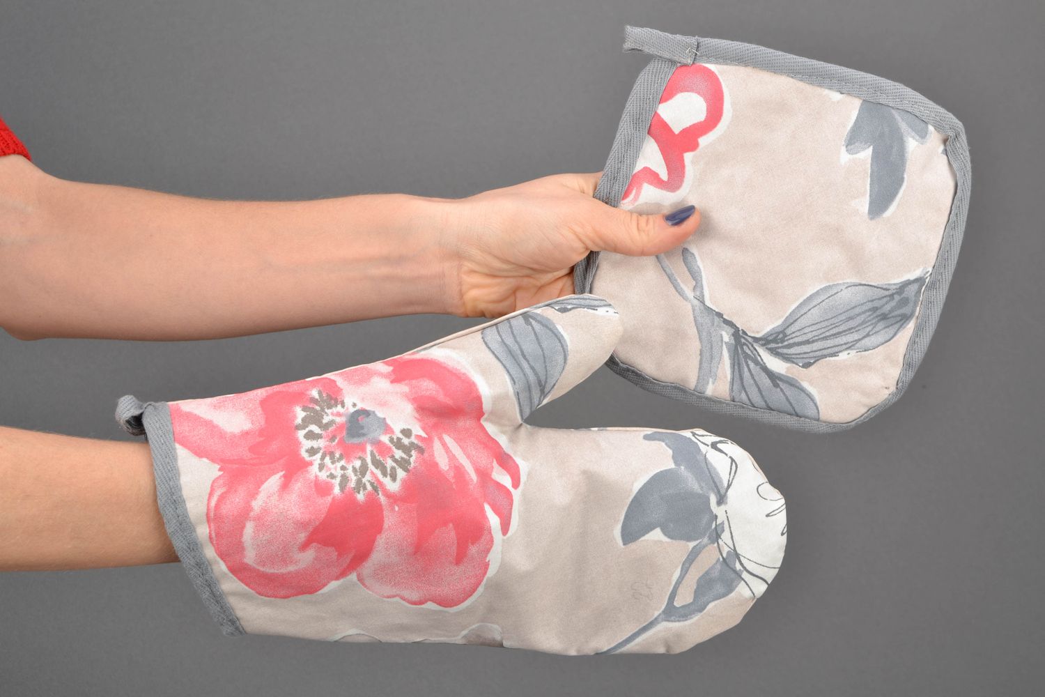 Handmade Topflappen und Handschuh Set  foto 1