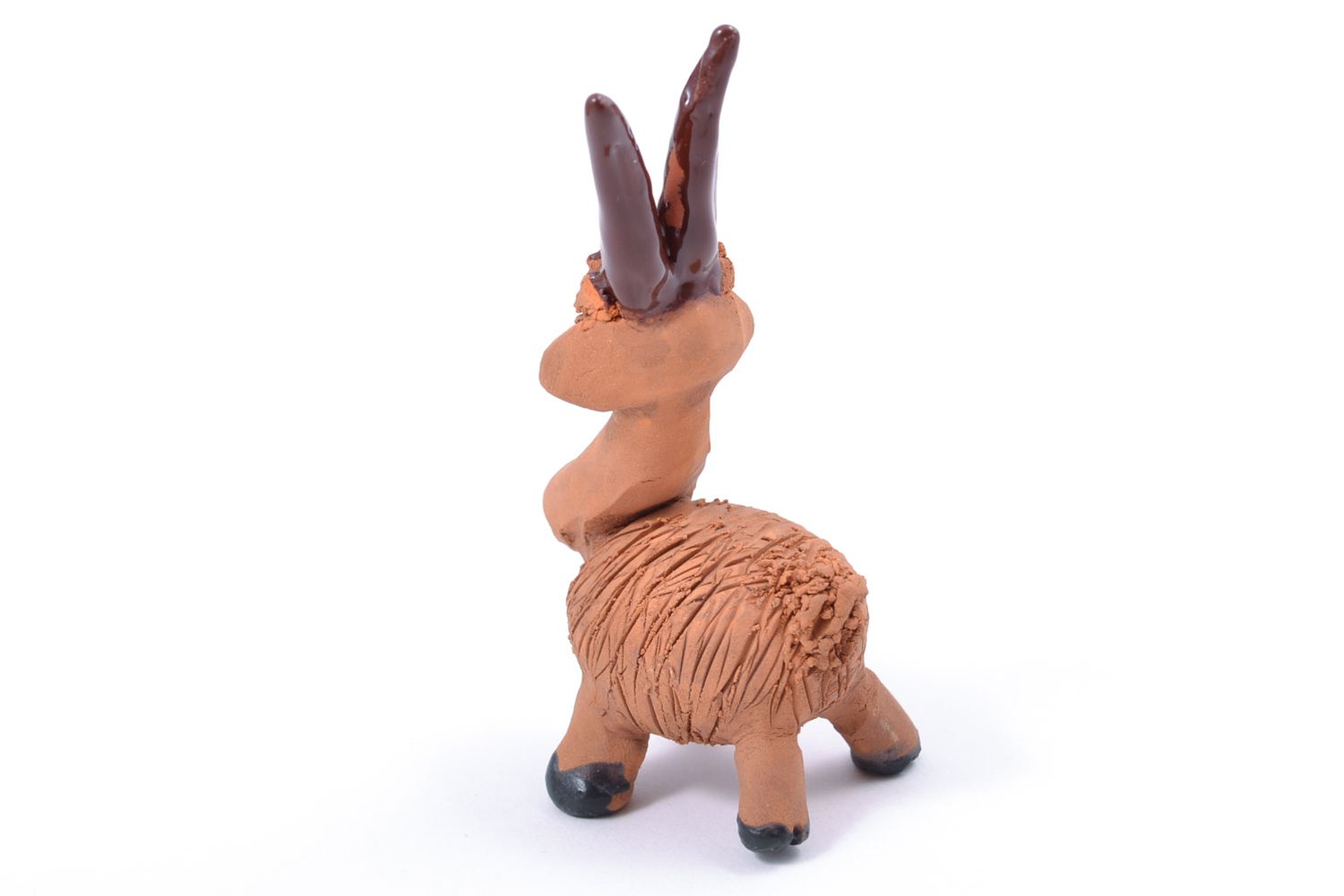 Ceramic figurine with painting Goat photo 5