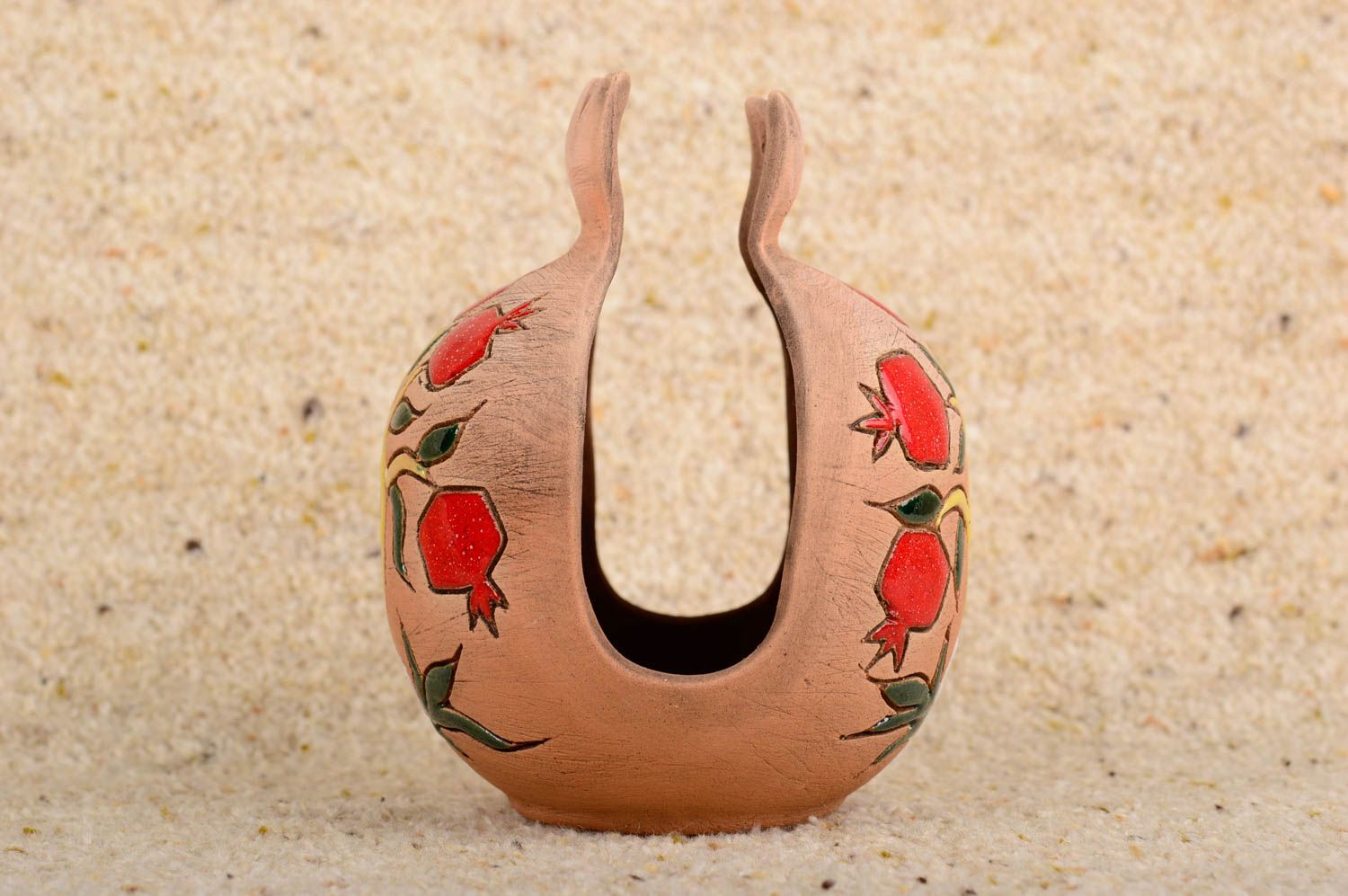 Servilletero hecho a mano de cerámica regalo original decoración de casa foto 2