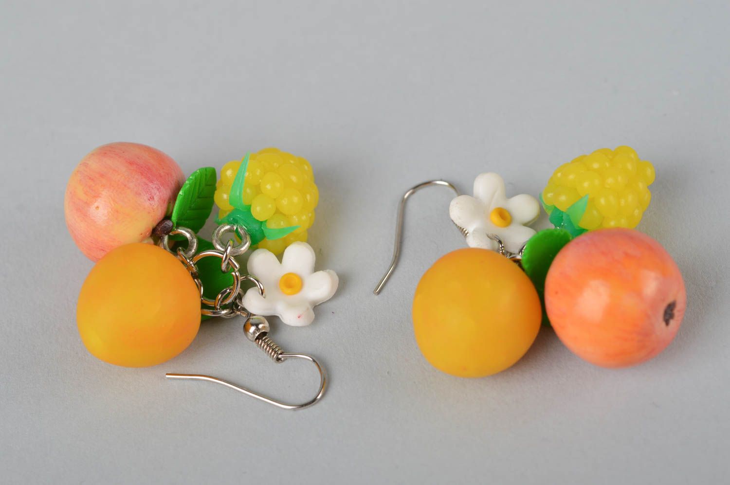 Handmade bright cute earrings stylish dangling earrings unusual accessory photo 3