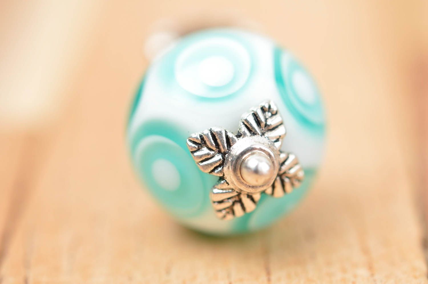 Handmade designer glass pendant unusual elegant pendant stylish jewelry photo 4