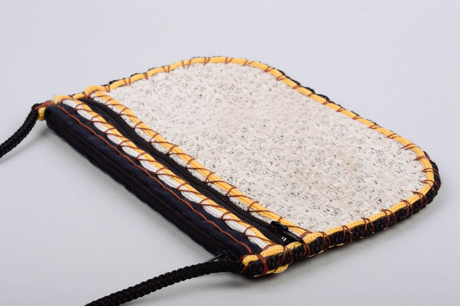 Beautiful bag made of tarpaulin fabric stylish accessories handmade accessories photo 3