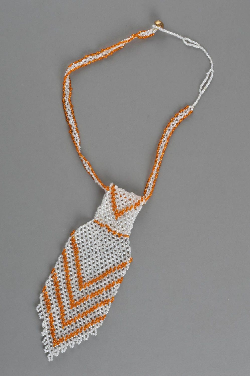 Collar de abalorios hecho a mano corbata para mujeres accesorio de moda foto 3