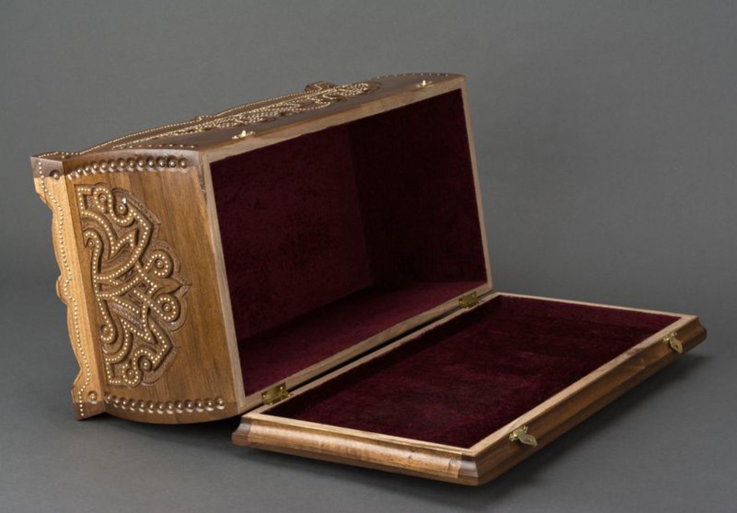 Carved Inlaid Box for Jewelry photo 3