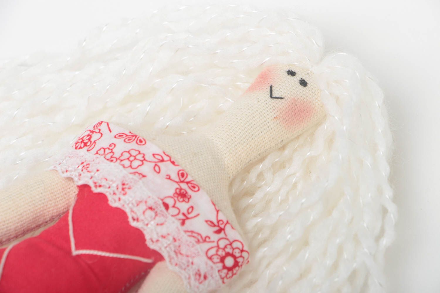 Handmade designer doll textile beautiful interior decor cute soft toy for kids photo 3