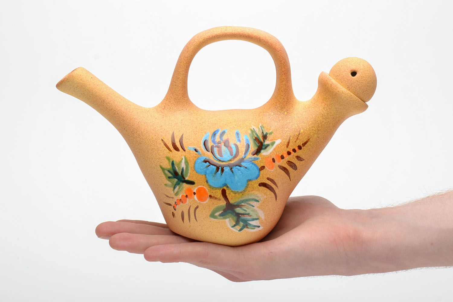 Ceramic painted teapot photo 5