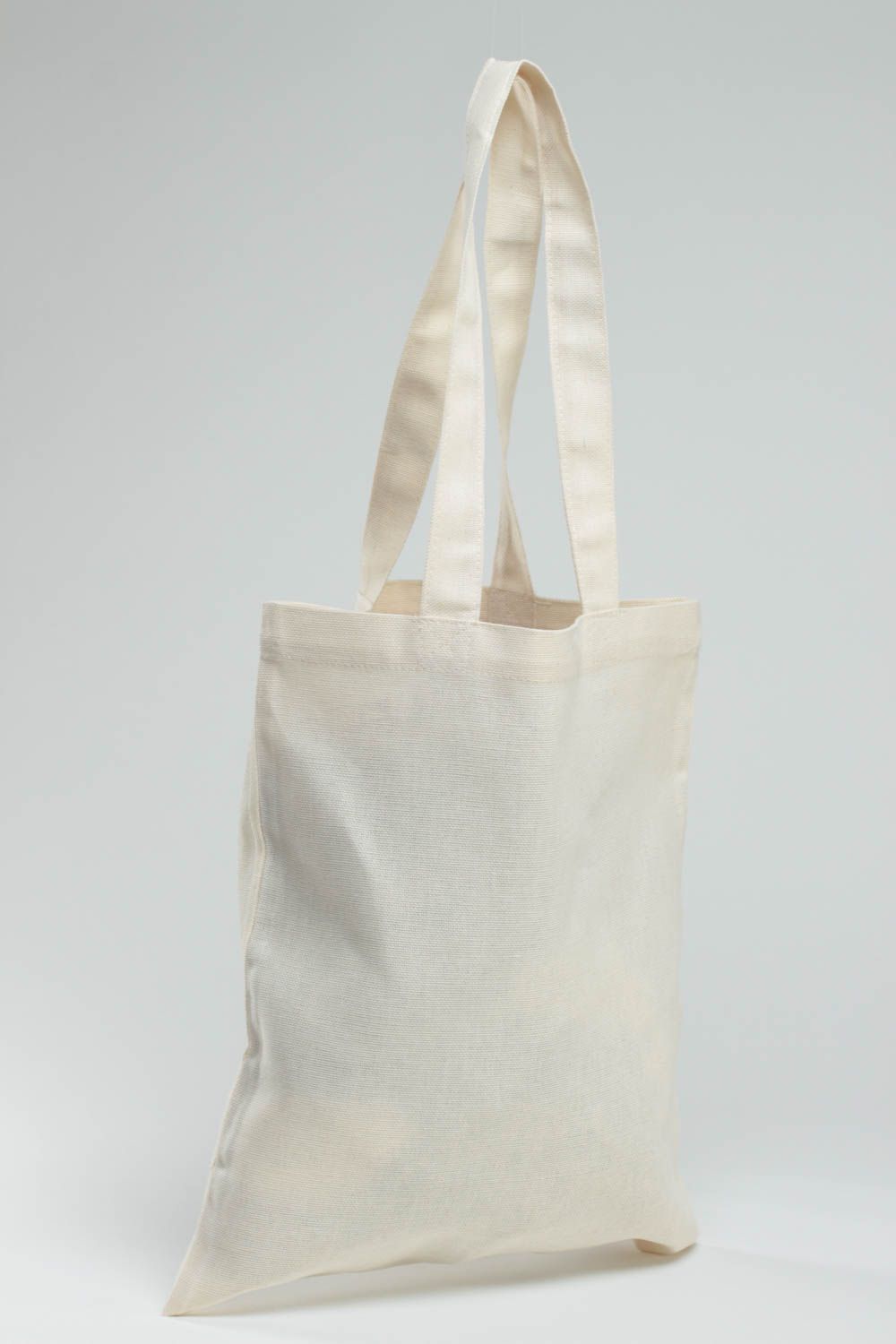 Women's handmade beautiful eco fabric shoulder bag with painting Dog photo 3
