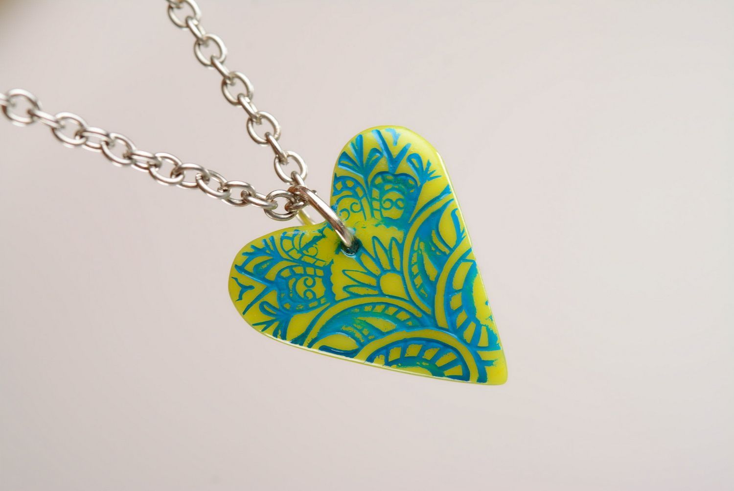 Pendant made of polymer clay  photo 2