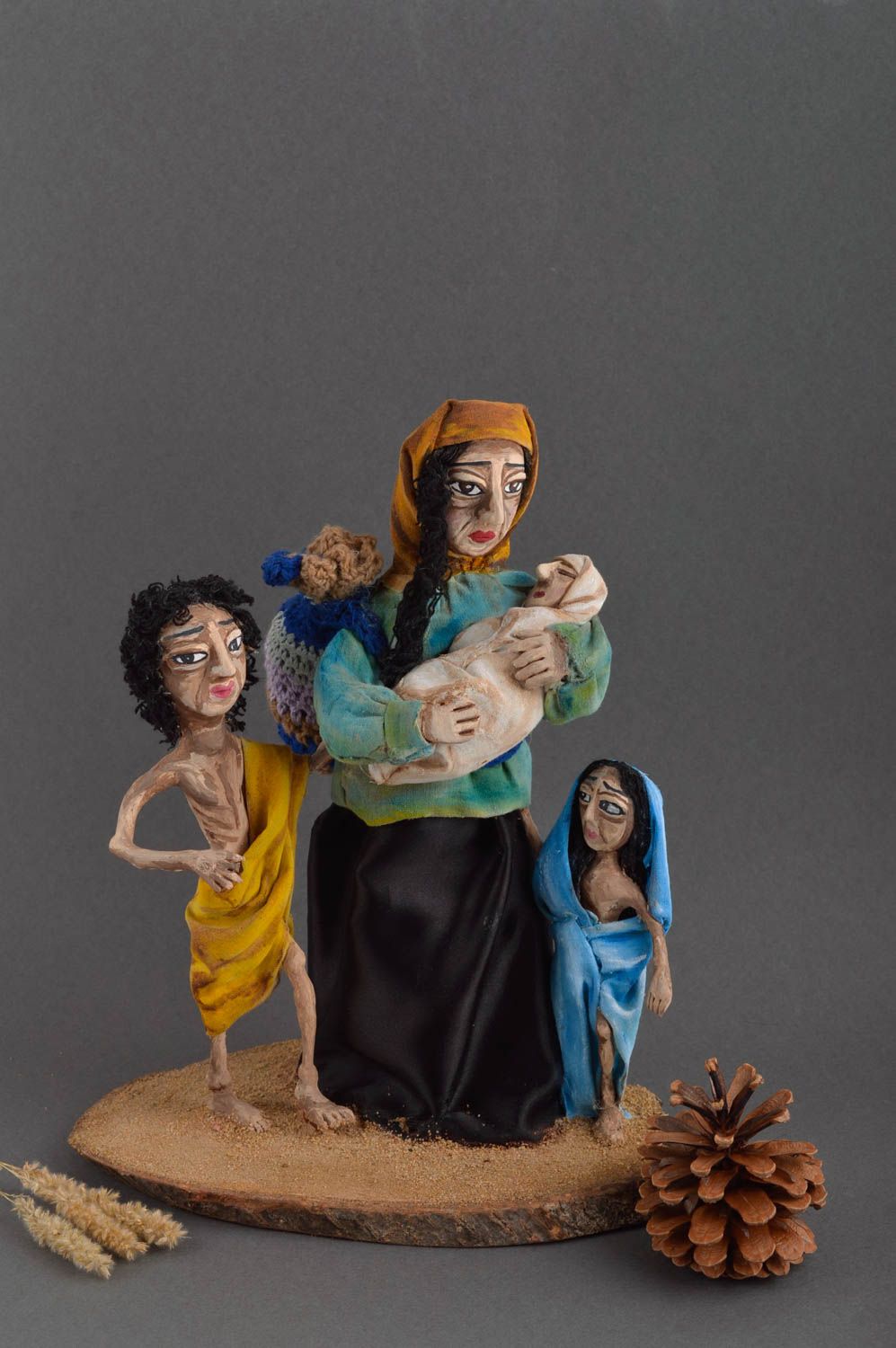 Keramik Puppen handmade Stoff Puppen Kinder Spielzeuge Geschenk für Kinder schön foto 1