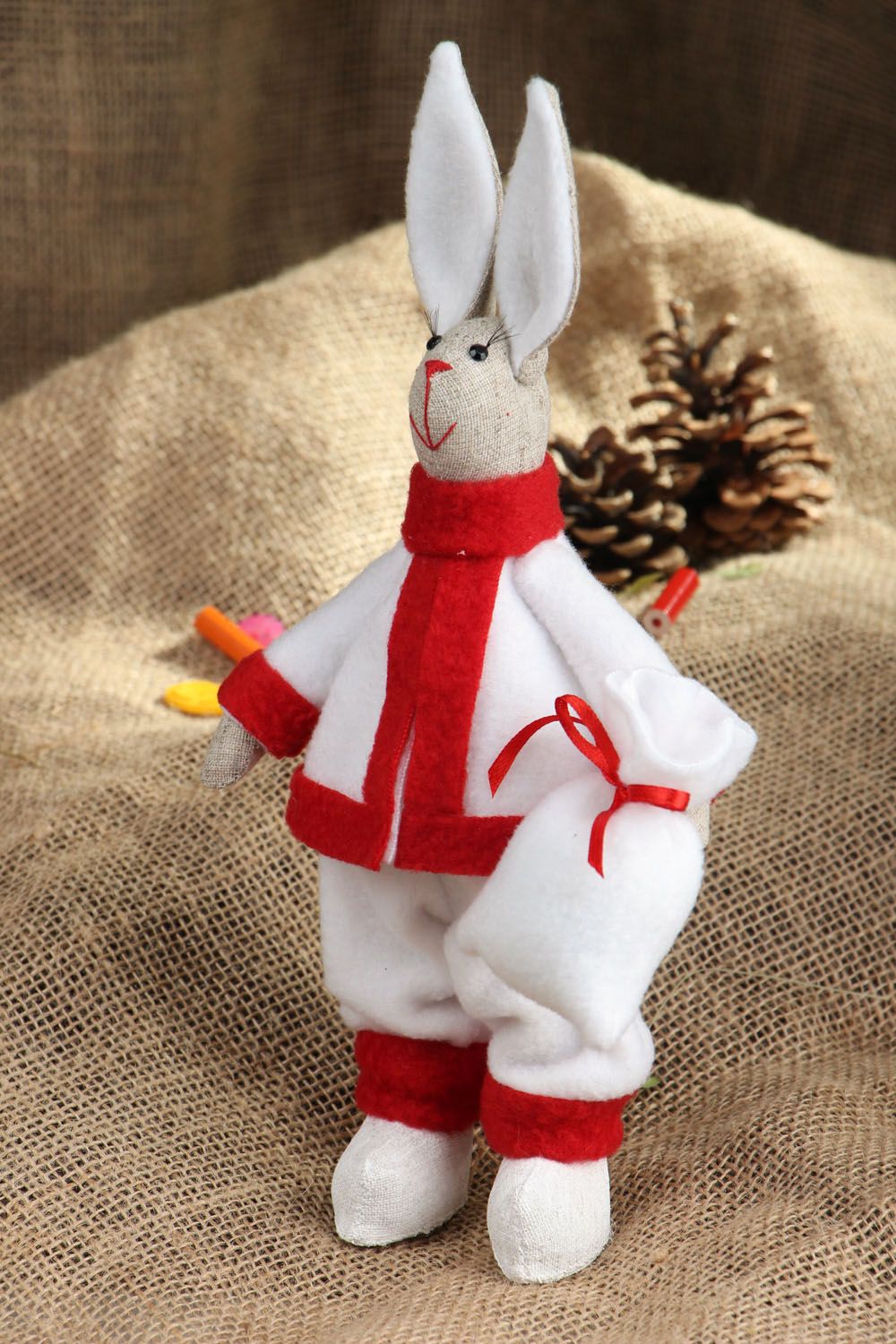Christmas soft toy Rabbit photo 5