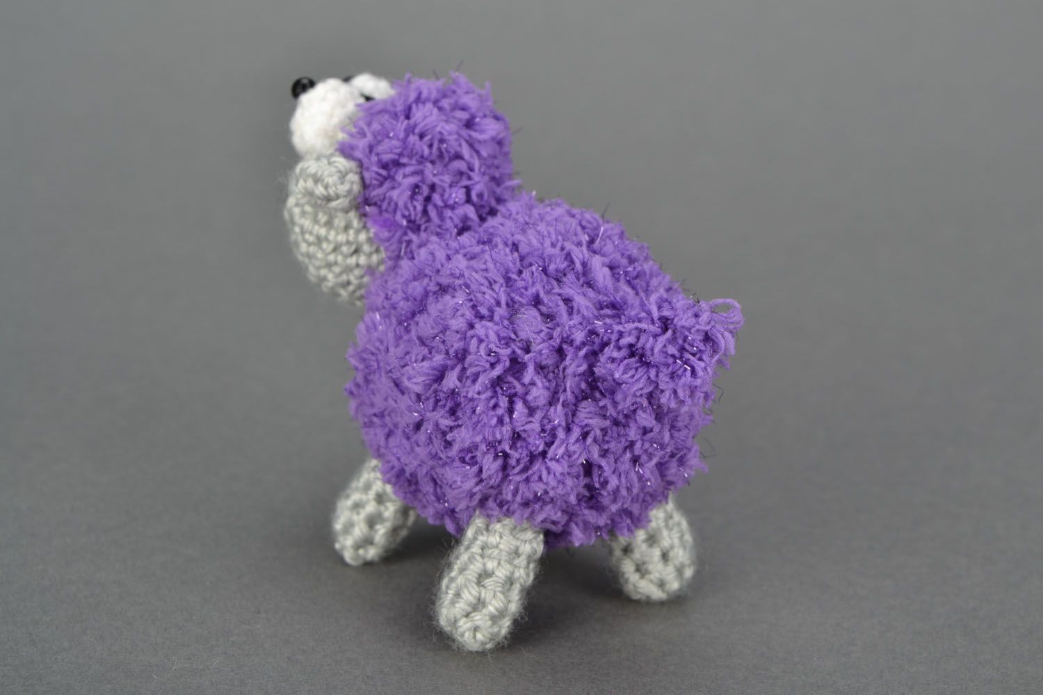 Crochet toy in the shape of a lamb photo 4