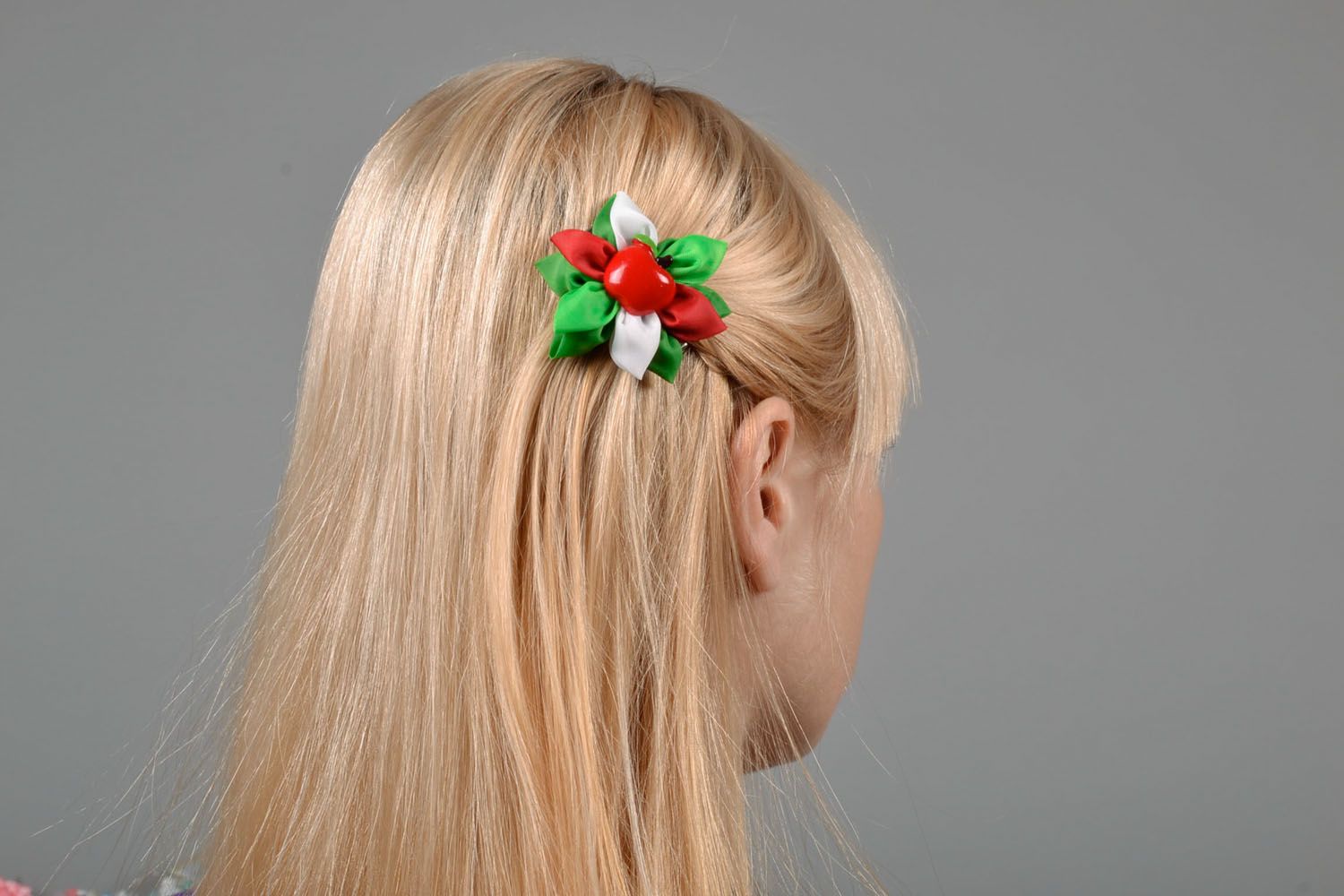 Haarspange Schmuck aus Bändern foto 1