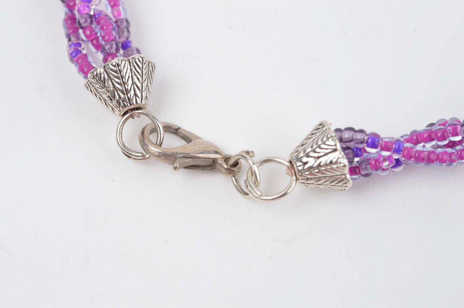 Handmade bead necklace for women gift ideas unusual accessory designer jewelry photo 3