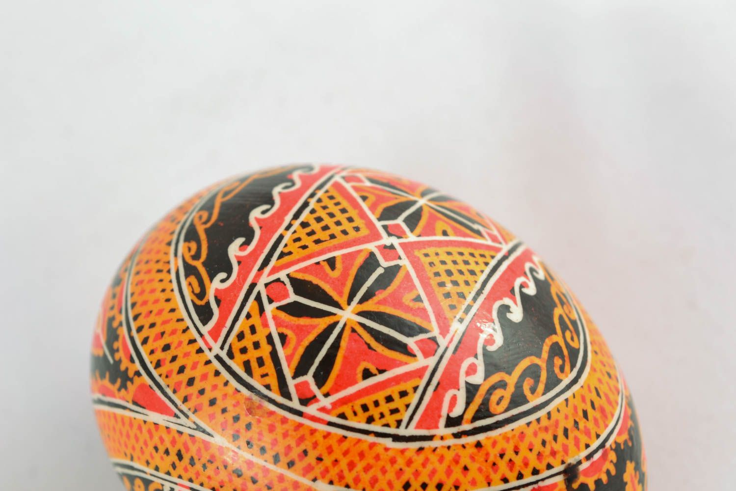 Painted Easter egg with symbols of wealth and strength photo 3