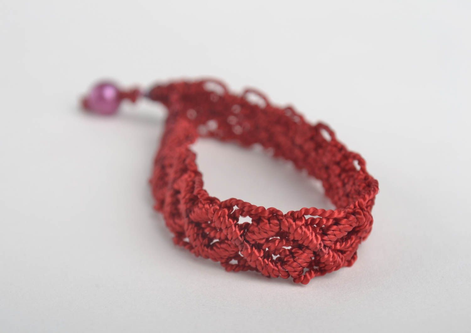 Handmade bracelet designer bracelet unusual jewelry macrame accessory gift ideas photo 4