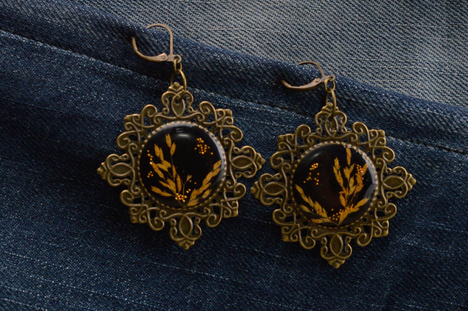 BUY Handmade dangling earrings unique jewelry earrings for women ladies ...