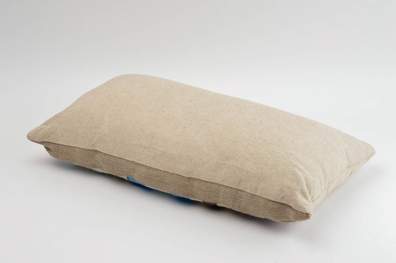 Диванная подушка ручной работы подушка на диван декоративная подушка домики фото 4