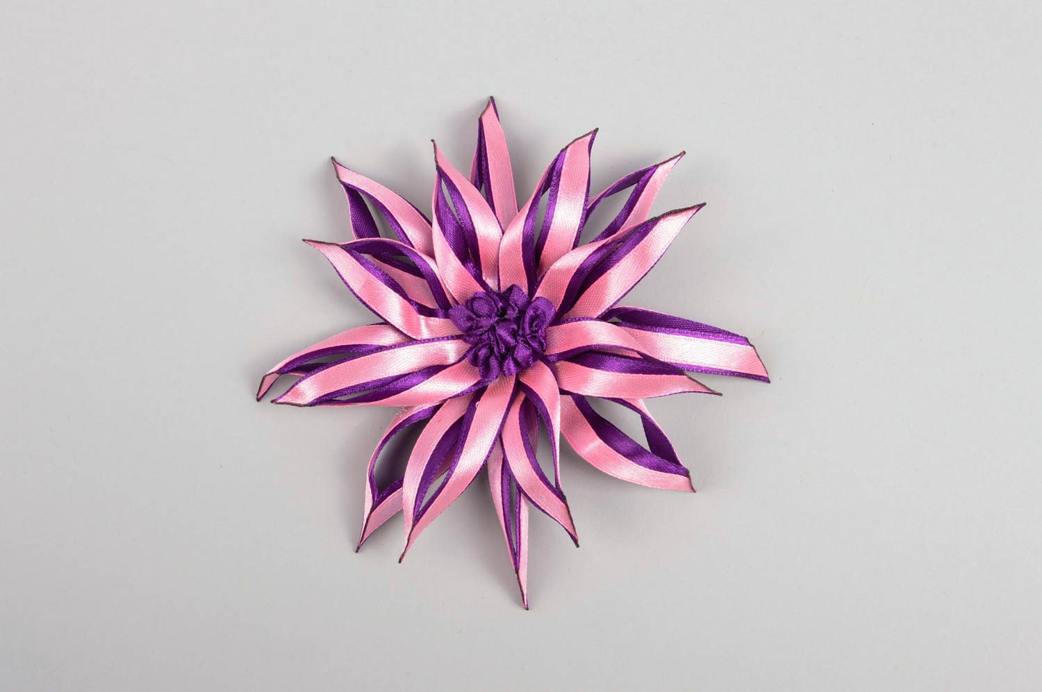 Симпатичное украшение ручной работы заколка с цветком аксессуар для волос фото 5