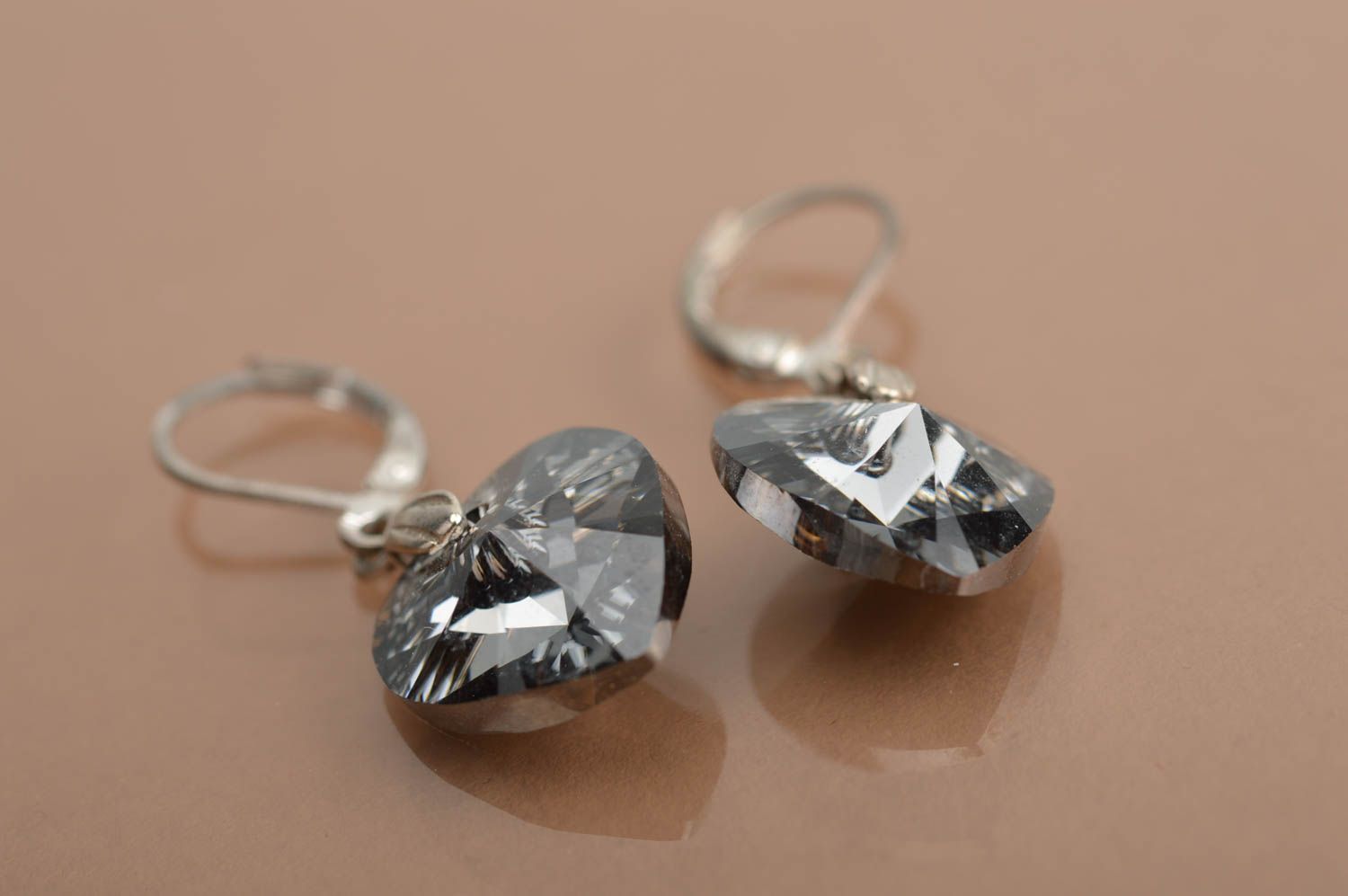 Kristall Ohrringe ausgefallener Ohrschmuck Accessoire für Frauen festlich  foto 5