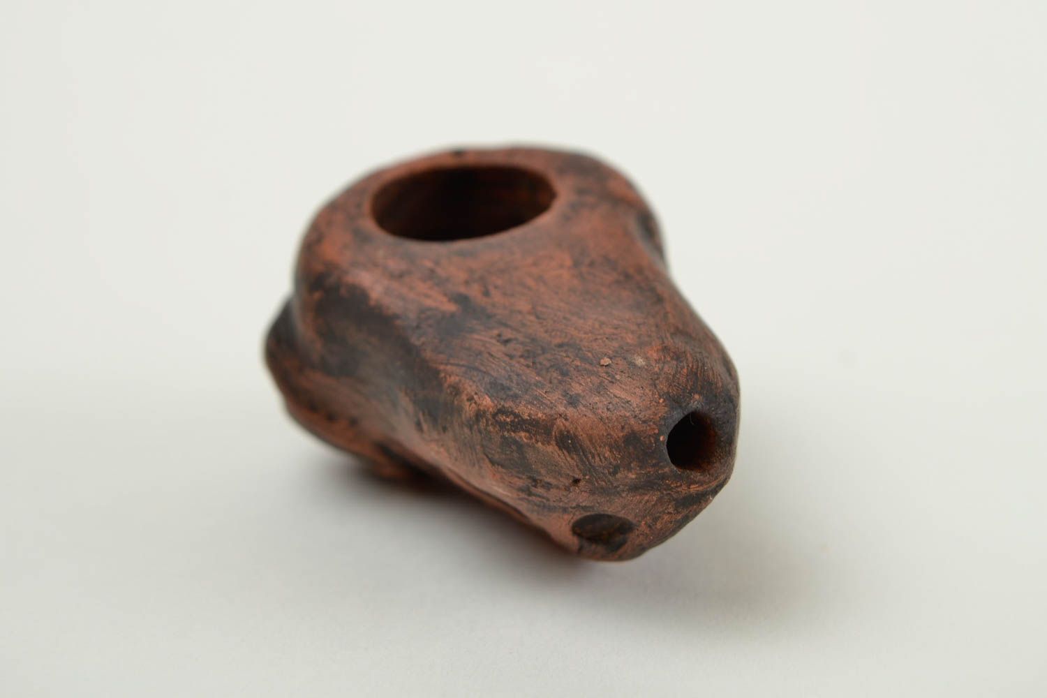Handmade clay tobacco pipe ceramic smoking pipe clay craft gifts for him photo 5