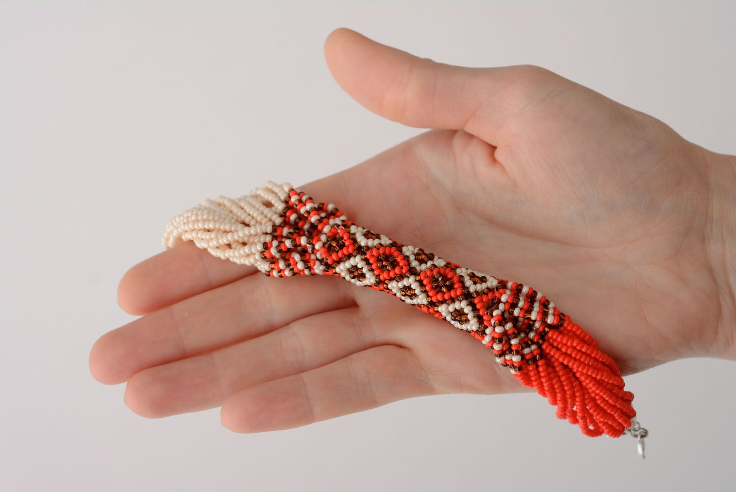 Bracelet de perles de rocaille tchèques fait main photo 4