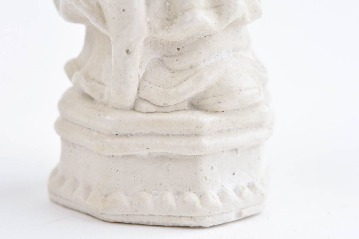Figurine en plâtre faite main Statuette déco Chinois avec bâton Déco maison photo 4