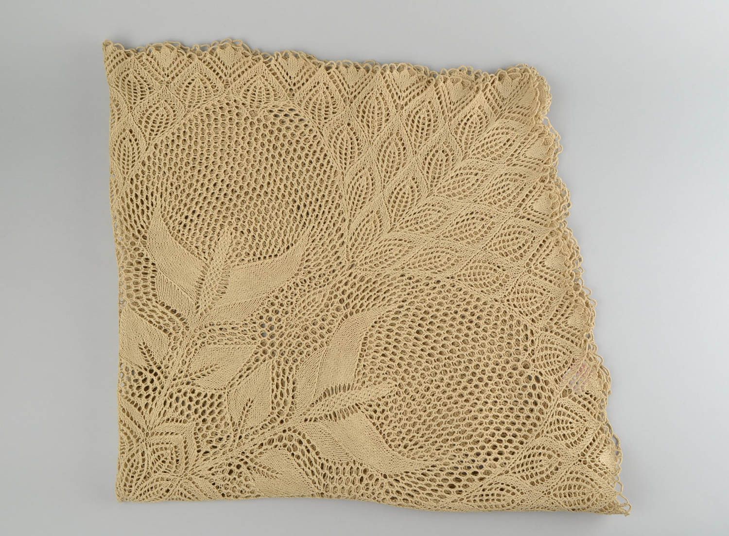Mantel tejido de algodón artesanal elemento decorativo para casa regalo original foto 3