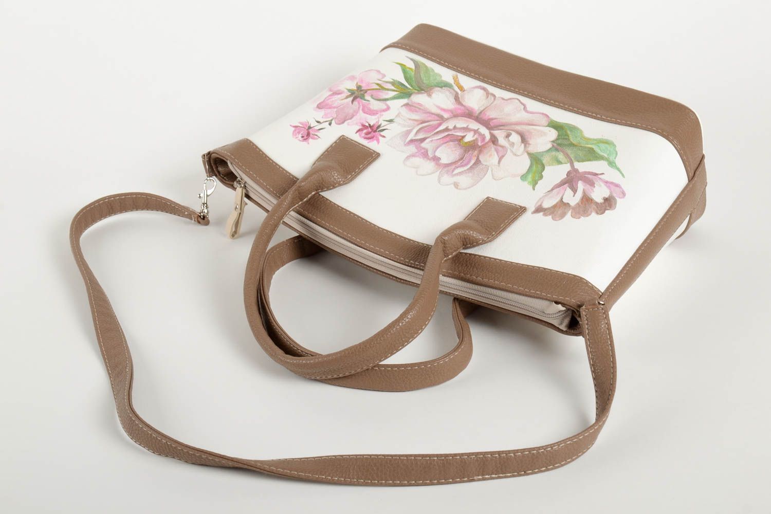 Handmade leatherette handbag designer summer purse summer handbag large bag photo 4
