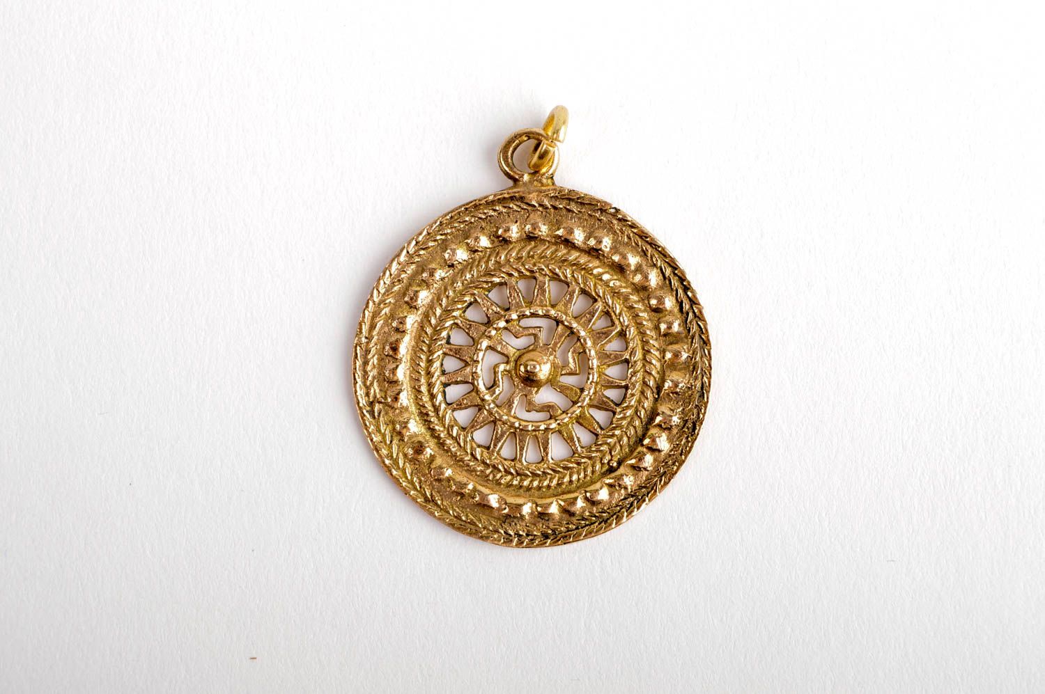Stylish handmade metal pendant beautiful jewellery metal jewelry designs photo 2