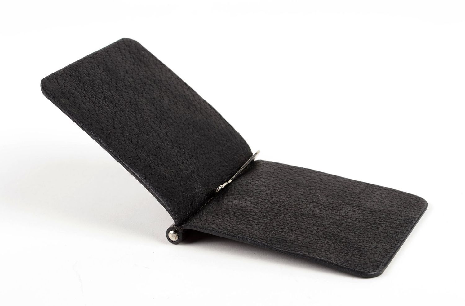 Unusual handmade leather wallet elegant wallet for men gentlemen only gift ideas photo 3